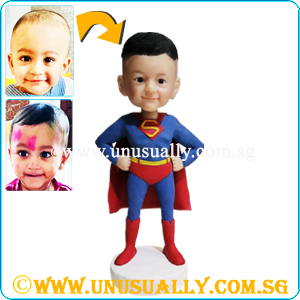 Custom 3D Fixed Or Bobblehead Super Kid Figurine